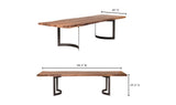 Bent Small Dining Table Brown by Moe's Home at Eve Furniture