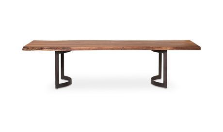 Bent Small Dining Table Brown by Moe's Home at Eve Furniture