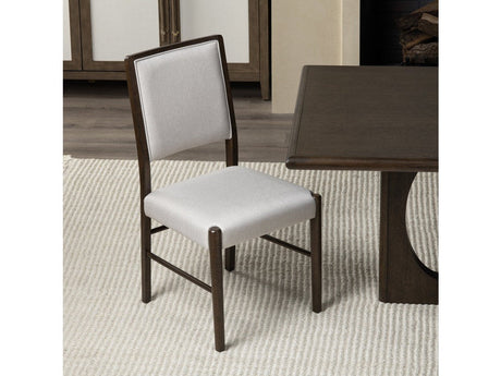 Bentley White/Brown Dining Chair (Set of 2) by Crestview at Eve Furniture