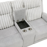 Benton Light Gray 2-Piece Double Reclining Set by Homelegance at Eve Furniture