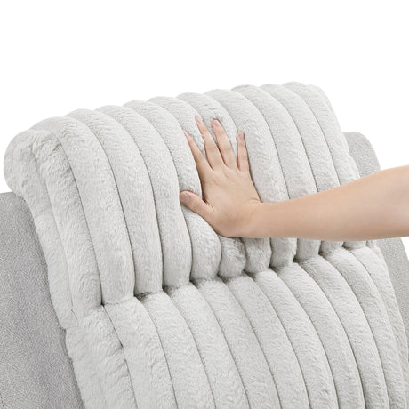 Benton Light Gray 2-Piece Double Reclining Set by Homelegance at Eve Furniture