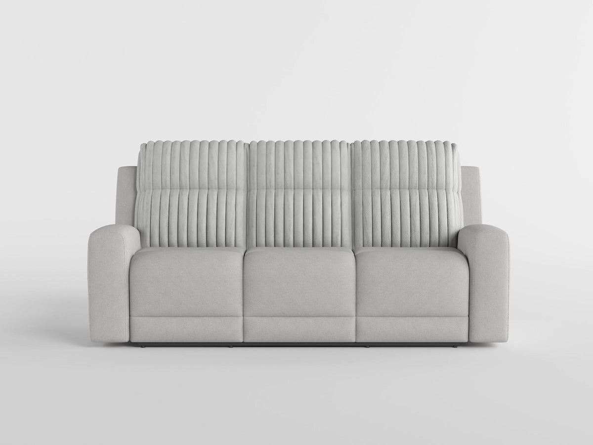 Benton Light Gray 2-Piece Double Reclining Set by Homelegance at Eve Furniture