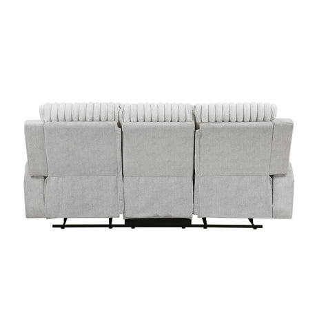 Benton Light Gray 2-Piece Double Reclining Set by Homelegance at Eve Furniture