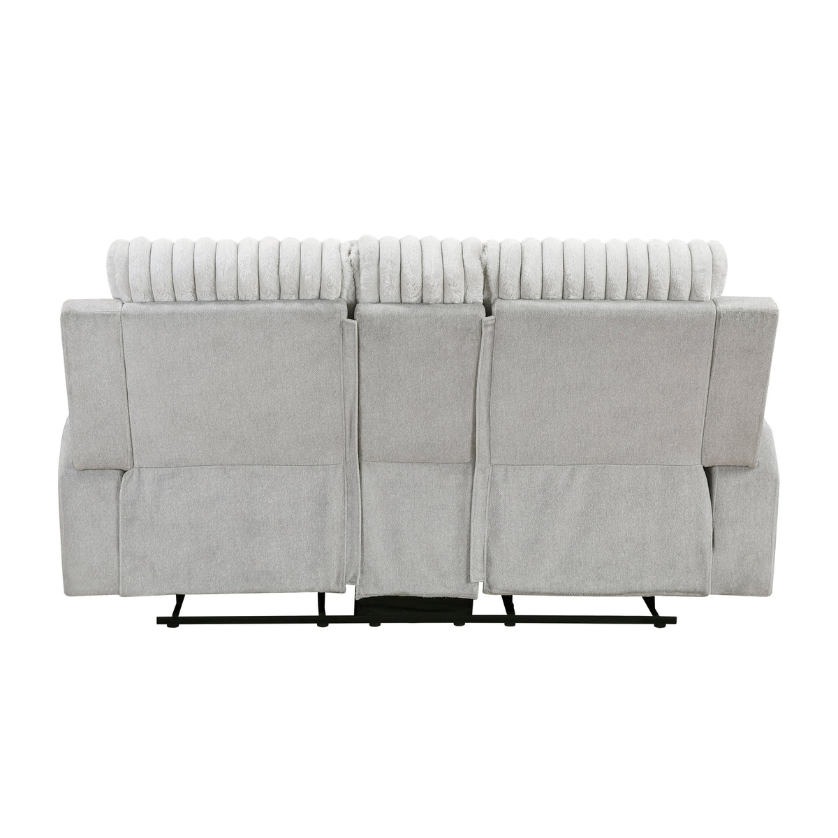 Benton Light Gray 2-Piece Double Reclining Set by Homelegance at Eve Furniture
