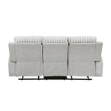 Benton Light Gray Double Reclining Living Room Set by Homelegance at Eve Furniture