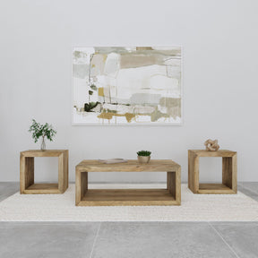 Benton Natural 3-Piece Solid Mango Coffee and End Table Set by Coaster at Eve Furniture