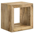 Benton Natural Rectangular Solid Wood End Table by Coaster at Eve Furniture