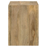 Benton Natural Rectangular Solid Wood End Table by Coaster at Eve Furniture