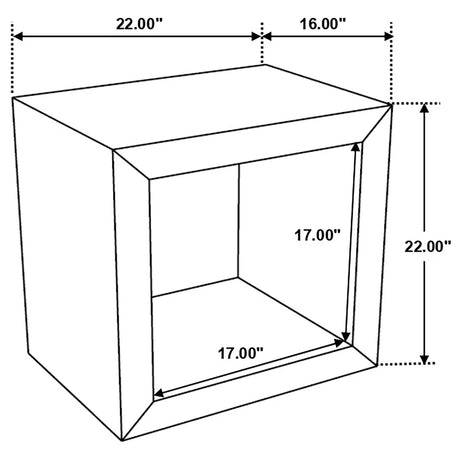Benton Natural Rectangular Solid Wood End Table by Coaster at Eve Furniture
