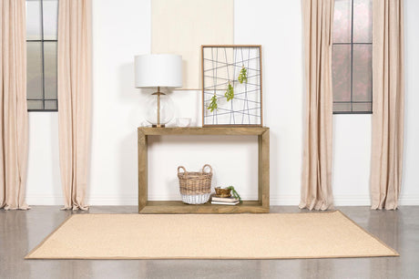 Benton Natural Rectangular Solid Wood Sofa Table by Coaster at Eve Furniture