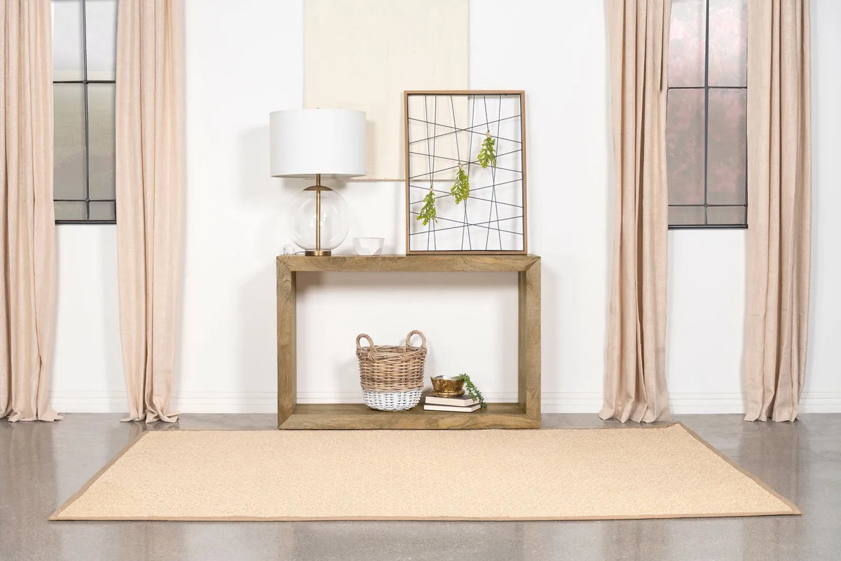 Benton Natural Rectangular Solid Wood Sofa Table by Coaster at Eve Furniture