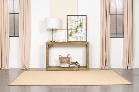 Benton Natural Rectangular Solid Wood Sofa Table by Coaster at Eve Furniture