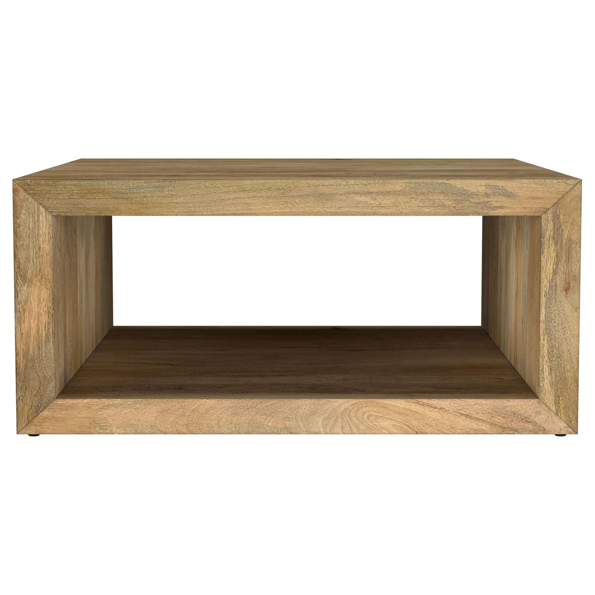 Benton Natural Square Solid Mango Wood Coffee Table by Coaster at Eve Furniture