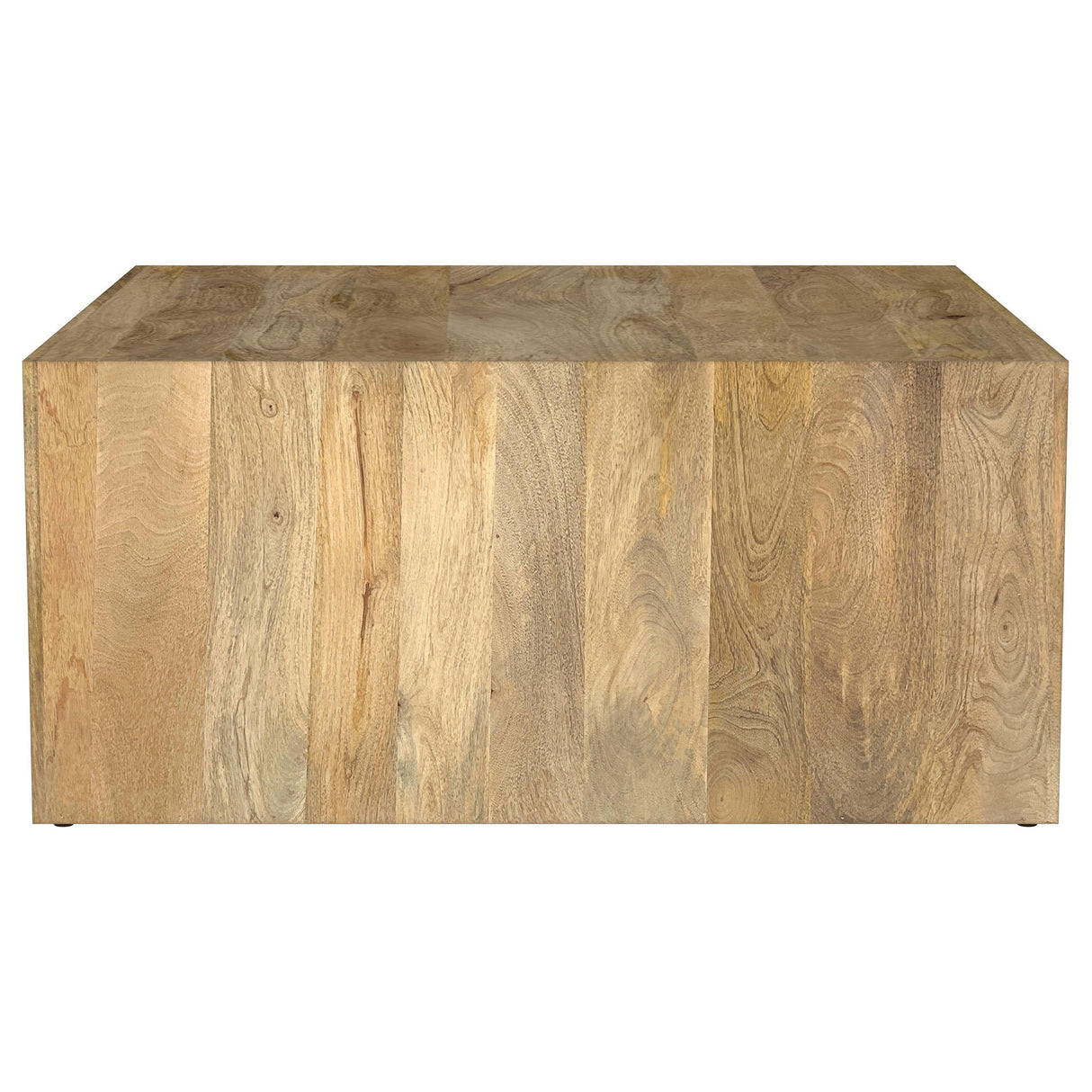 Benton Natural Square Solid Mango Wood Coffee Table by Coaster at Eve Furniture