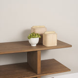 Benton White-Washed Wood w/ Brass Handle Decorative Box Set by Mercana at Eve Furniture