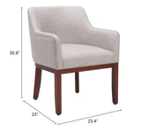 Berbera Gray Dining Chair by Zuomod at Eve Furniture