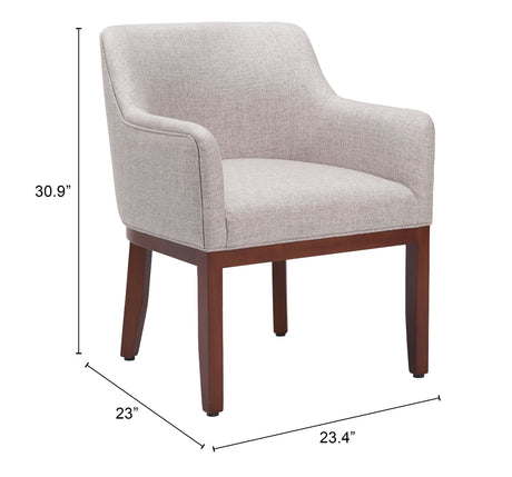 Berbera Gray Dining Chair by Zuomod at Eve Furniture