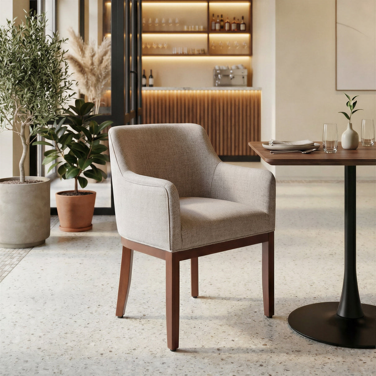 Berbera Gray Dining Chair by Zuomod at Eve Furniture