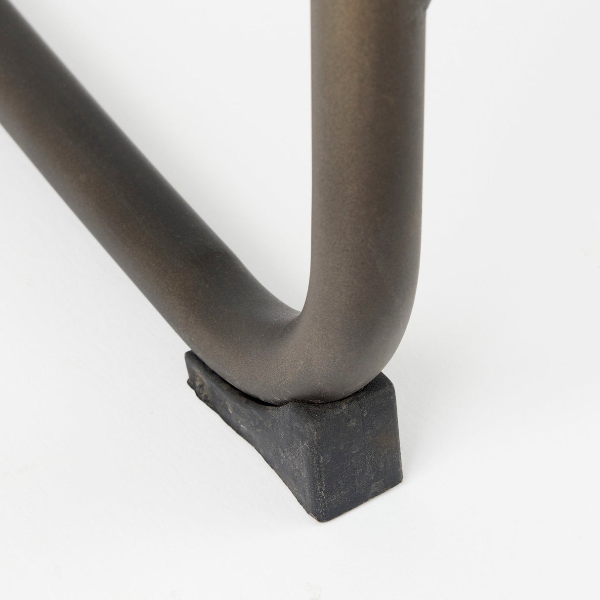 Berbick 21L x 25W x 38H Black Leather W/ Iron Frame Counter Stool by Mercana at Eve Furniture