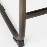 Berbick 21L x 25W x 38H Black Leather W/ Iron Frame Counter Stool by Mercana at Eve Furniture