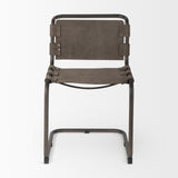 Berbick 33" Total Height Brown/Gray Suede w/ Iron Frame Dining Chair by Mercana at Eve Furniture