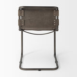 Berbick 33" Total Height Brown/Gray Suede w/ Iron Frame Dining Chair by Mercana at Eve Furniture