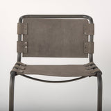 Berbick 33" Total Height Brown/Gray Suede w/ Iron Frame Dining Chair by Mercana at Eve Furniture