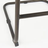 Berbick 43" Total Height Black Leather w/ Iron Frame Bar Stool by Mercana at Eve Furniture