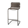 Berbick 43" Total Height Brown/Gray Suede w/ Iron Frame Bar Stool by Mercana at Eve Furniture
