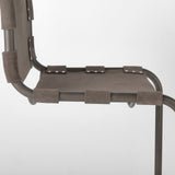 Berbick Brown/Gray Suede w/ Iron Frame Bar Stool by Mercana at Eve Furniture