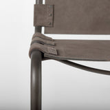 Berbick Brown/Gray Suede w/ Iron Frame Bar Stool by Mercana at Eve Furniture
