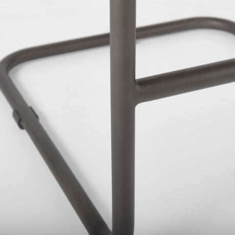 Berbick Brown/Gray Suede w/ Iron Frame Bar Stool by Mercana at Eve Furniture