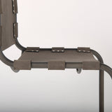 Berbick Brown/Gray Suede w/ Iron Frame Dining Chair by Mercana at Eve Furniture