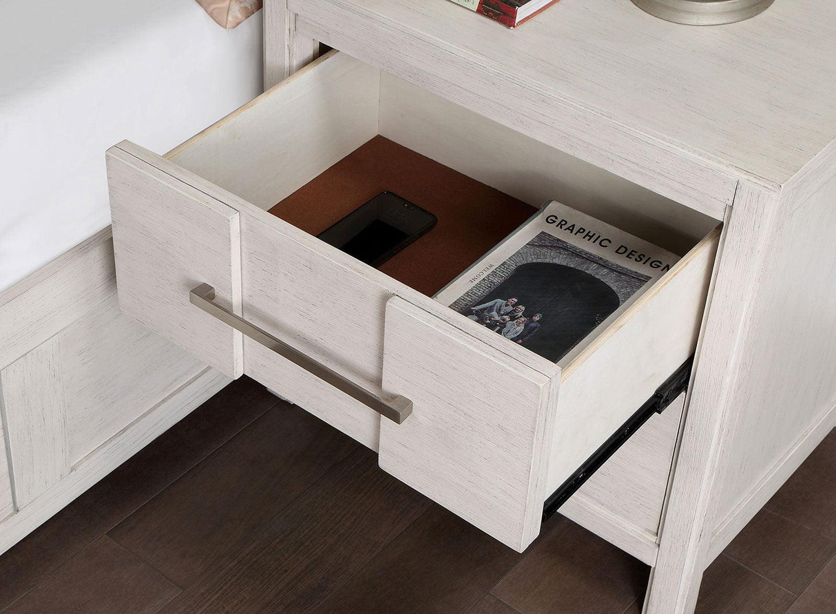 Berenice White Night Stand by Furniture of America at Eve Furniture