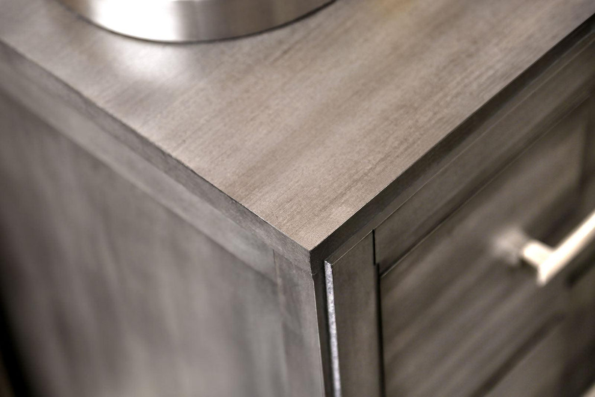 Berenice Gray Night Stand by Furniture of America at Eve Furniture