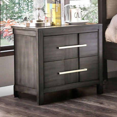 Berenice Gray Night Stand by Furniture of America at Eve Furniture
