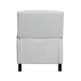 Berenson Gray Push Back Reclining Chair by Homelegance at Eve Furniture