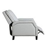 Berenson Gray Push Back Reclining Chair by Homelegance at Eve Furniture