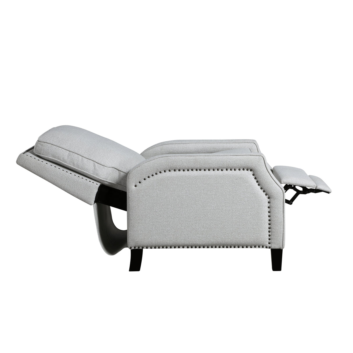 Berenson Gray Push Back Reclining Chair by Homelegance at Eve Furniture