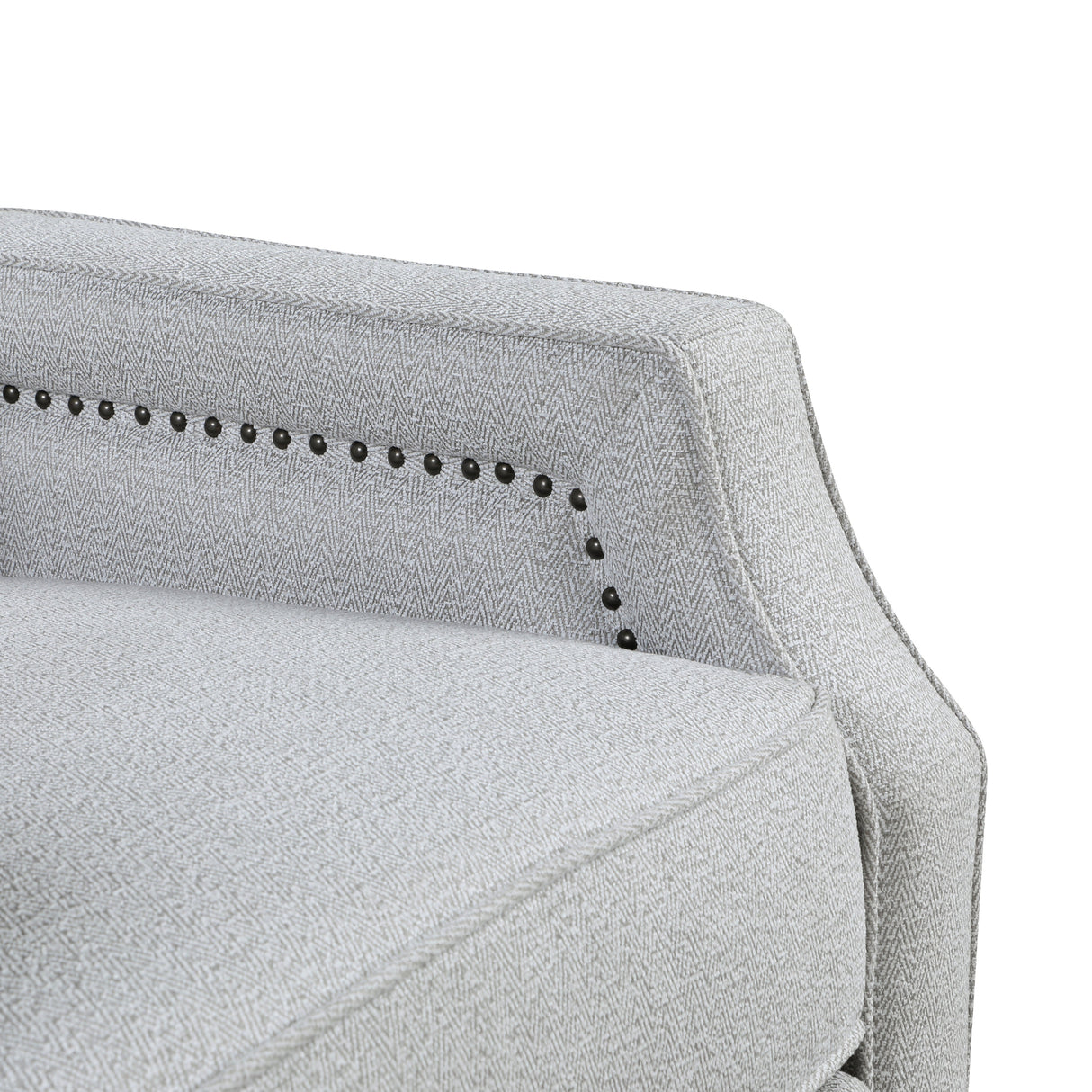 Berenson Gray Push Back Reclining Chair by Homelegance at Eve Furniture