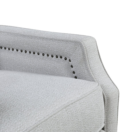 Berenson Gray Push Back Reclining Chair by Homelegance at Eve Furniture