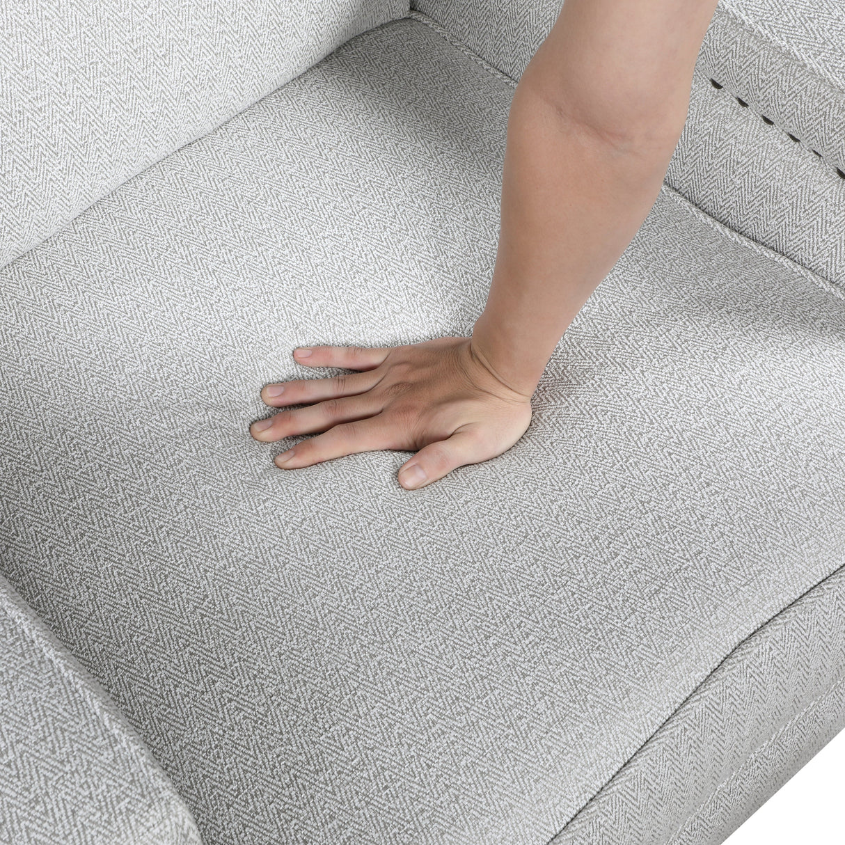 Berenson Gray Push Back Reclining Chair by Homelegance at Eve Furniture