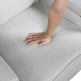 Berenson Gray Push Back Reclining Chair by Homelegance at Eve Furniture