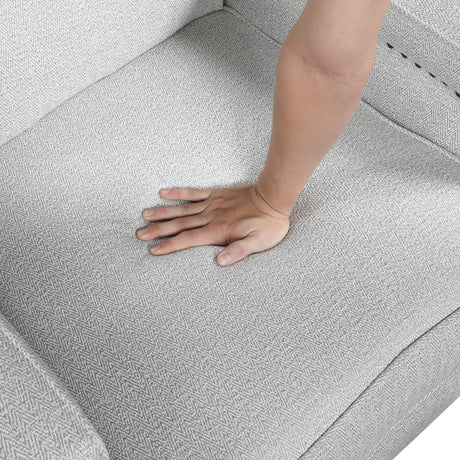 Berenson Gray Push Back Reclining Chair by Homelegance at Eve Furniture