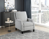Berenson Gray Push Back Reclining Chair by Homelegance at Eve Furniture