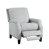 Berenson Gray Push Back Reclining Chair by Homelegance at Eve Furniture