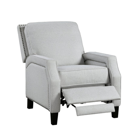 Berenson Gray Push Back Reclining Chair by Homelegance at Eve Furniture
