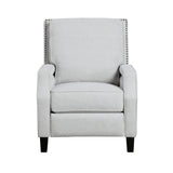Berenson Gray Push Back Reclining Chair by Homelegance at Eve Furniture
