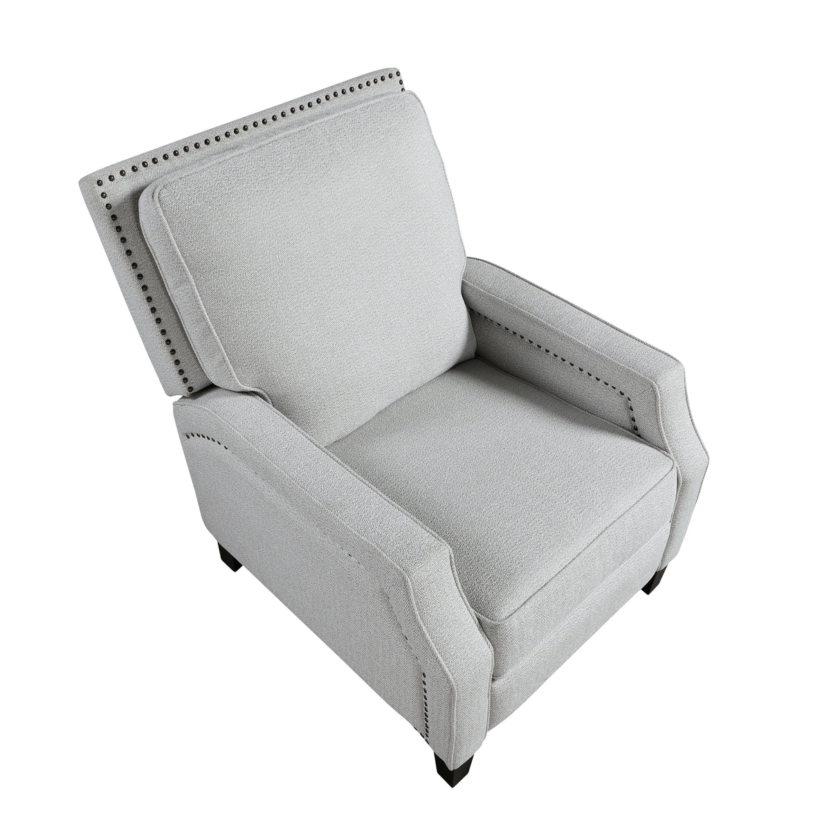 Berenson Gray Push Back Reclining Chair by Homelegance at Eve Furniture