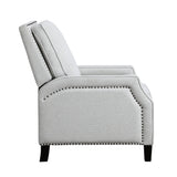 Berenson Gray Push Back Reclining Chair by Homelegance at Eve Furniture